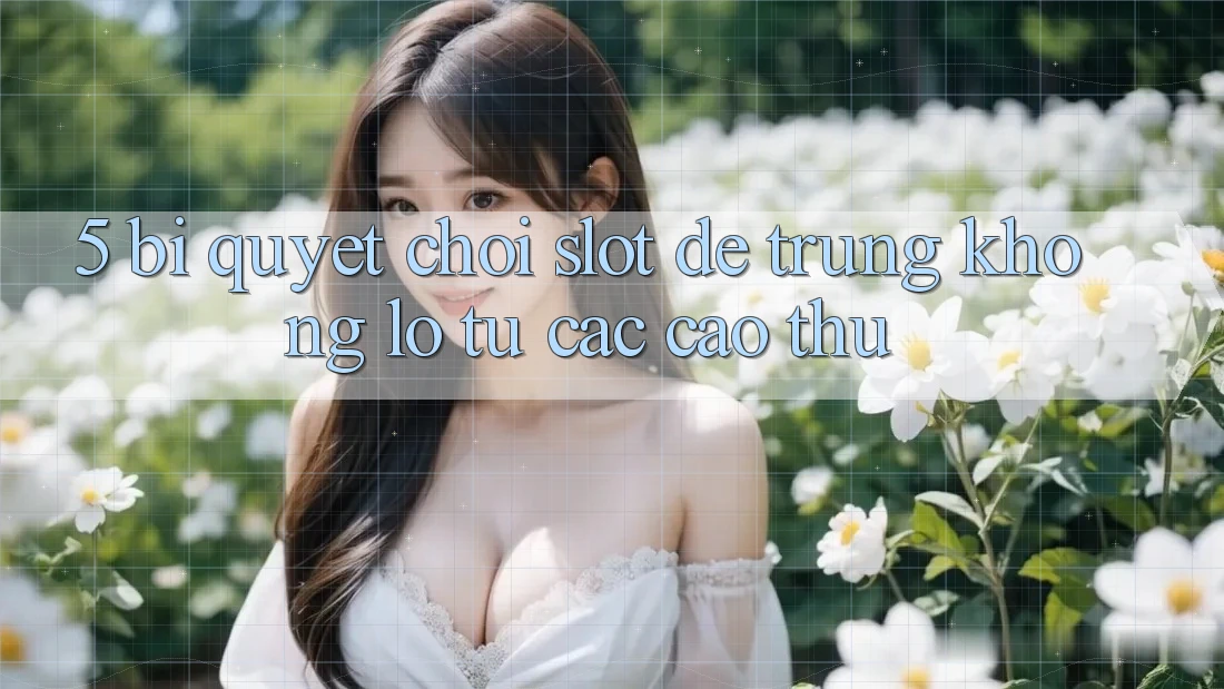 5. Bí Quyết Chơi Slot Dễ Trúng Khổng lồ Từ Các Cao Thủ