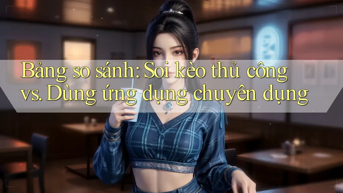 Bảng so sánh: Soi kèo thủ công vs. Dùng ứng dụng chuyên dụng