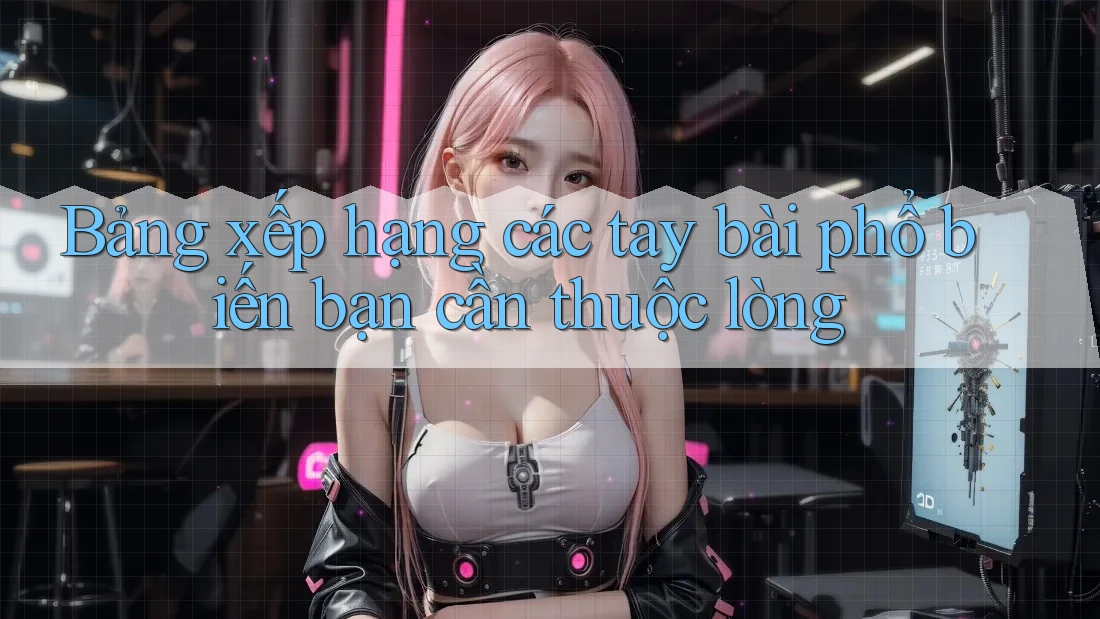 Bảng xếp hạng các tay bài phổ biến bạn cần thuộc lòng Bảng xếp hạng các tay bài phổ biến bạn cần thuộc lòng