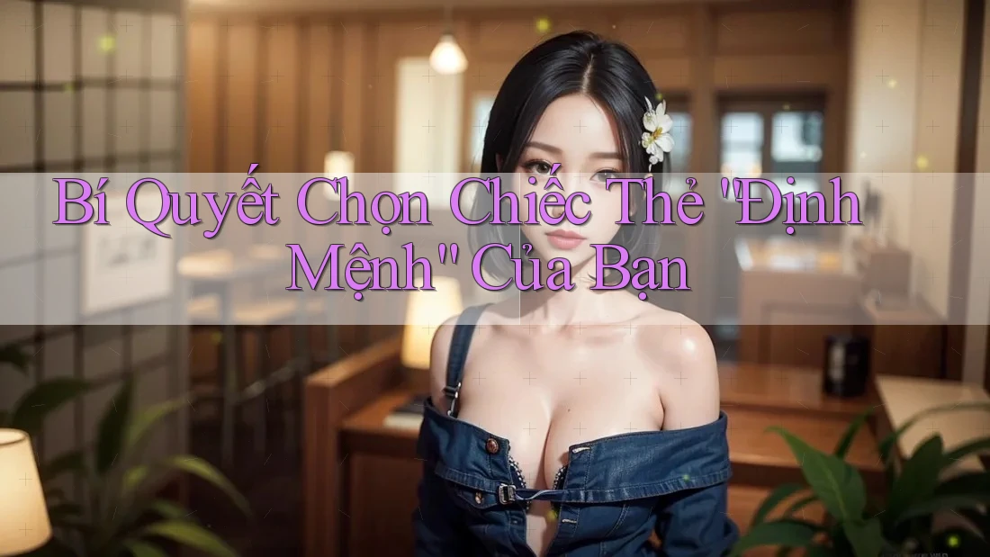Bí Quyết Chọn Chiếc Thẻ “Định Mệnh” Của Bạn
