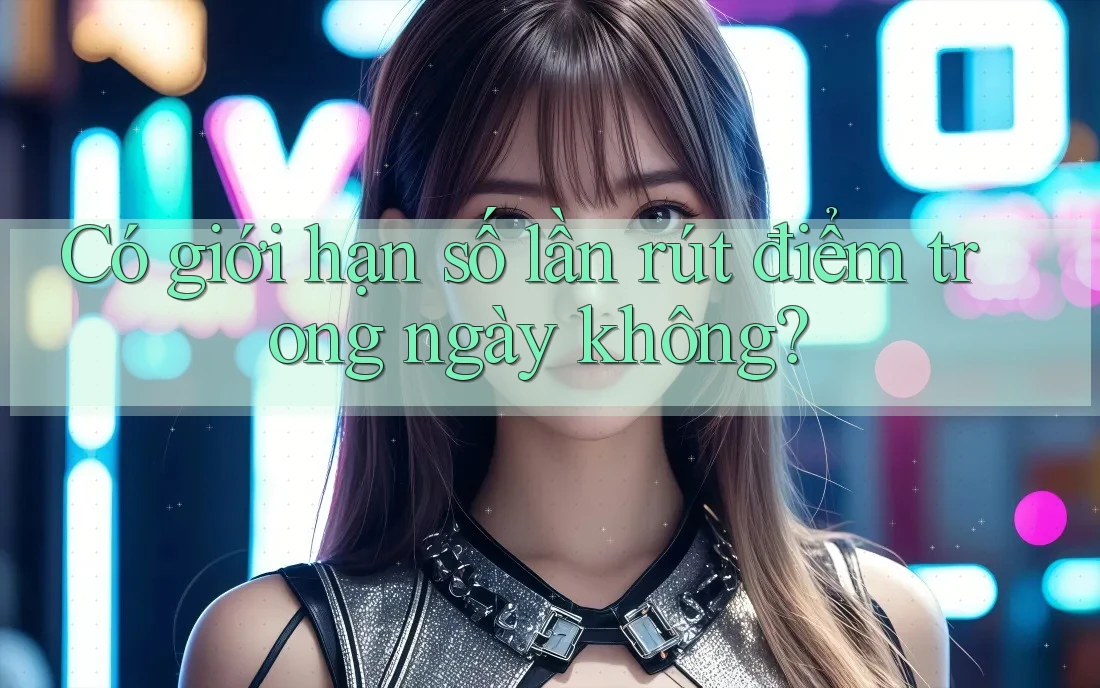 Có giới hạn số lần rút điểm trong ngày không? Có giới hạn số lần rút điểm trong ngày không?