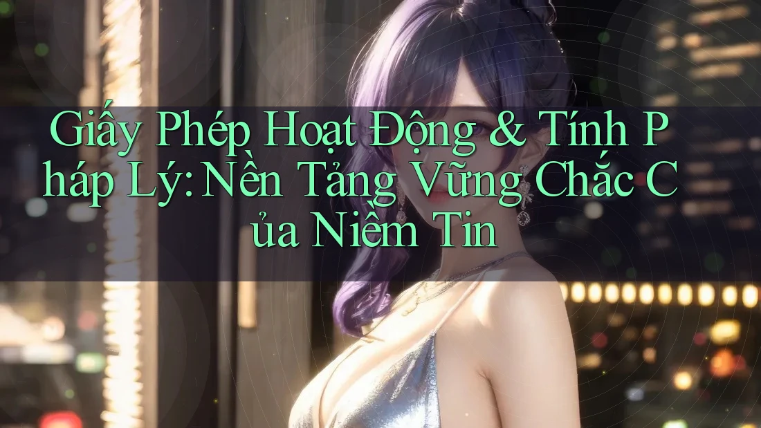 Giấy Phép Hoạt Động & Tính Pháp Lý: Nền Tảng Vững Chắc Của Niềm Tin Giấy Phép Hoạt Động & Tính Pháp Lý: Nền Tảng Vững Chắc Của Niềm Tin