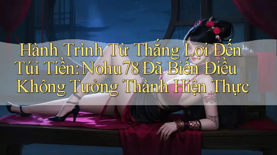 Hành Trình Từ Thắng Lợi Đến Túi Tiền: Nohu78 Đã Biến Điều Không Tưởng Thành Hiện Thực