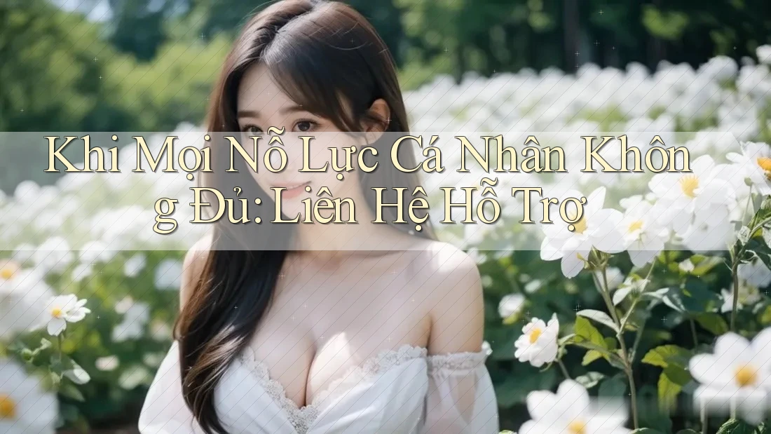 Khi Mọi Nỗ Lực Cá Nhân Không Đủ: Liên Hệ Hỗ Trợ