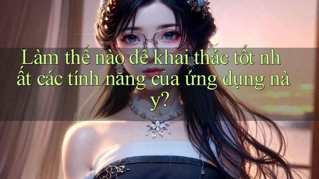 Làm thế nào để khai thác tốt nhất các tính năng của ứng dụng này?