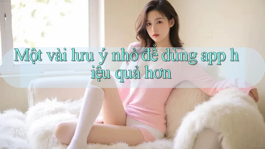 Một vài lưu ý nhỏ để dùng app hiệu quả hơn