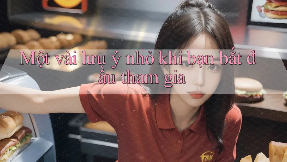Một vài lưu ý nhỏ khi bạn bắt đầu tham gia Một vài lưu ý nhỏ khi bạn bắt đầu tham gia