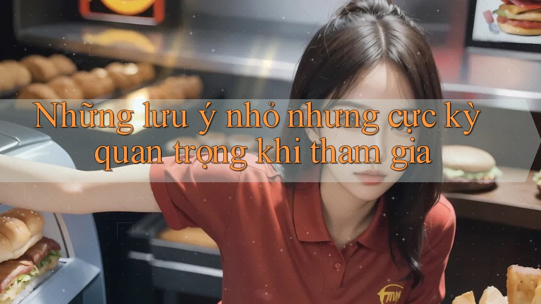 Những lưu ý nhỏ nhưng cực kỳ quan trọng khi tham gia