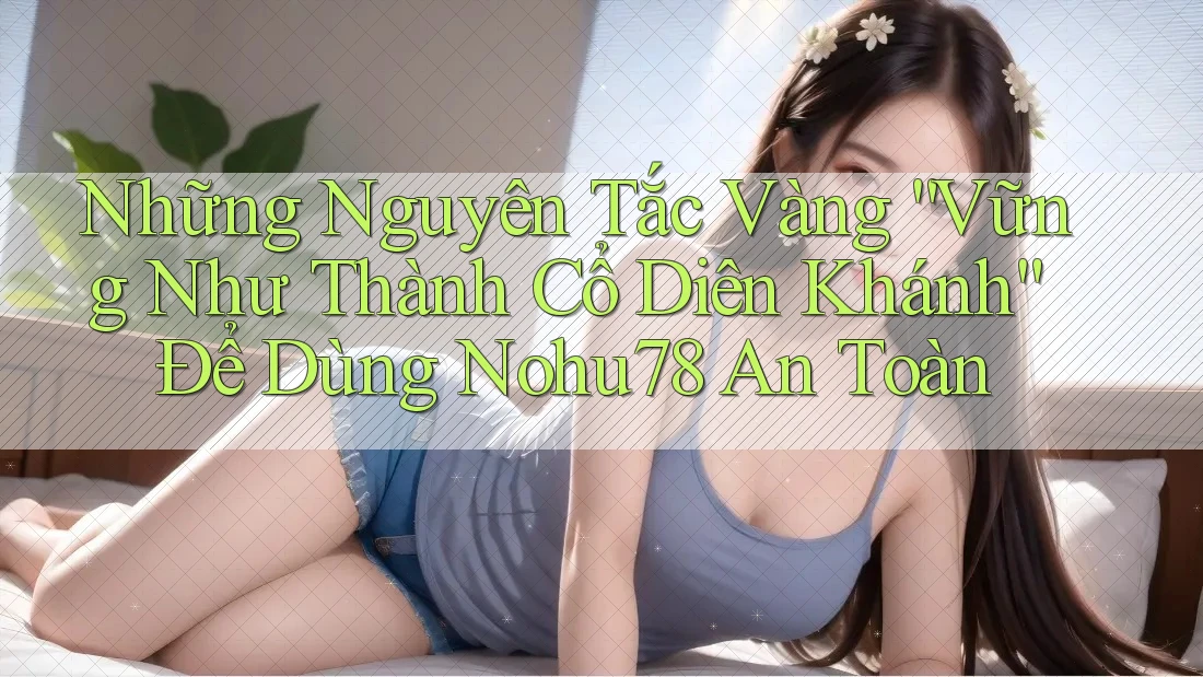 Những Nguyên Tắc Vàng “Vững Như Thành Cổ Diên Khánh” Để Dùng Nohu78 An Toàn