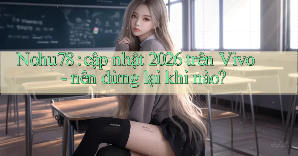 Nohu78 cập nhật 2026 trên Vivo   nên dừng lại khi nào