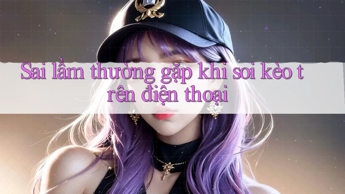 Sai lầm thường gặp khi soi kèo trên điện thoại