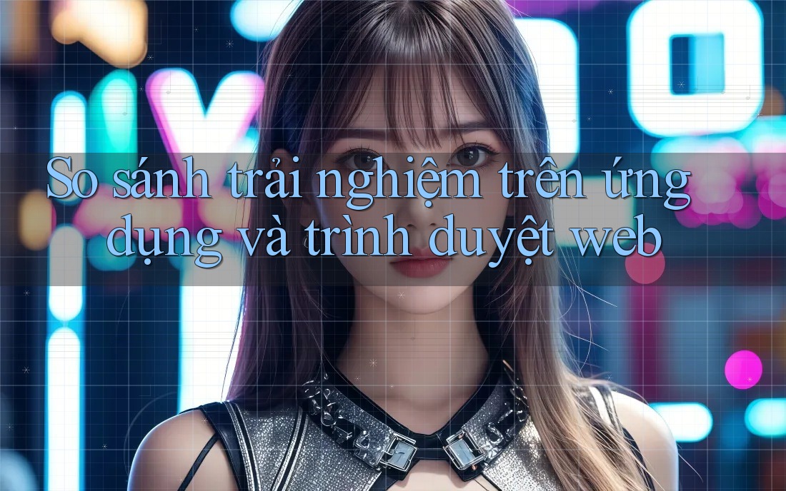 So sánh trải nghiệm trên ứng dụng và trình duyệt web So sánh trải nghiệm trên ứng dụng và trình duyệt web