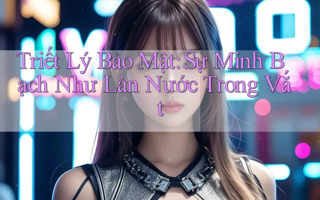 Triết Lý Bảo Mật: Sự Minh Bạch Như Làn Nước Trong Vắt Triết Lý Bảo Mật: Sự Minh Bạch Như Làn Nước Trong Vắt